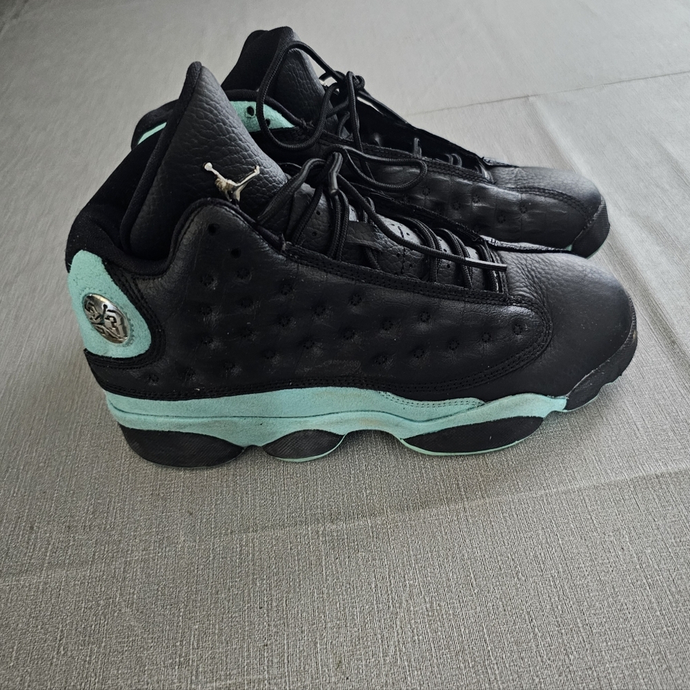 Air Jordan 13 Retro GS black Island Green Size 6 Youth